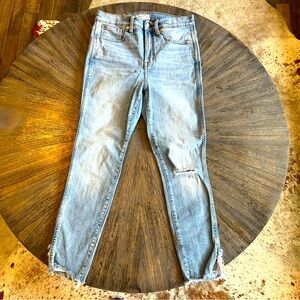 Madewell High-Rise Skinny Crop Jeans -‎ Size 28